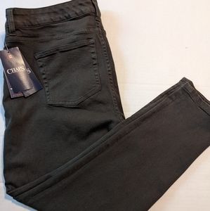 Ladies Chaps Mid Rise Ankle Super Stretch Slimming Fit Pants Size 14